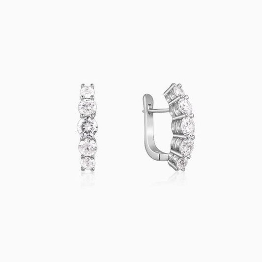 Silver Stunner Shine Hoop Earrings