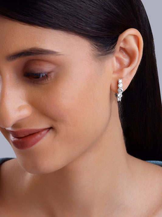 Silver Stunner Shine Hoop Earrings