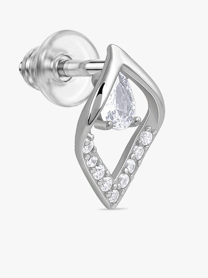 Silver Bling Queen Earrings