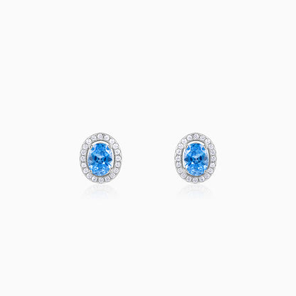 Silver Blue Dreams Studs