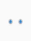 Silver Blue Dreams Studs