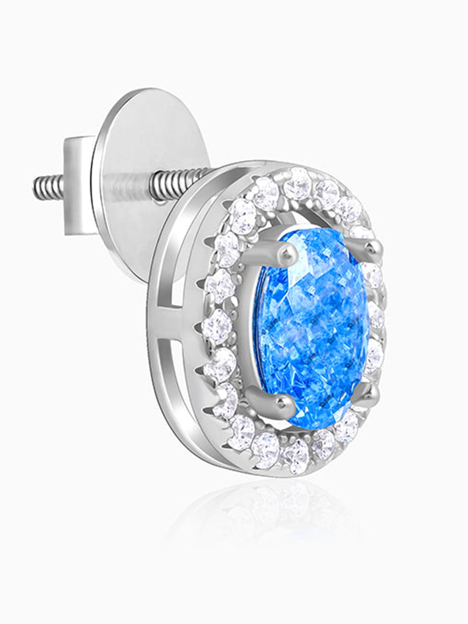 Silver Blue Dreams Studs