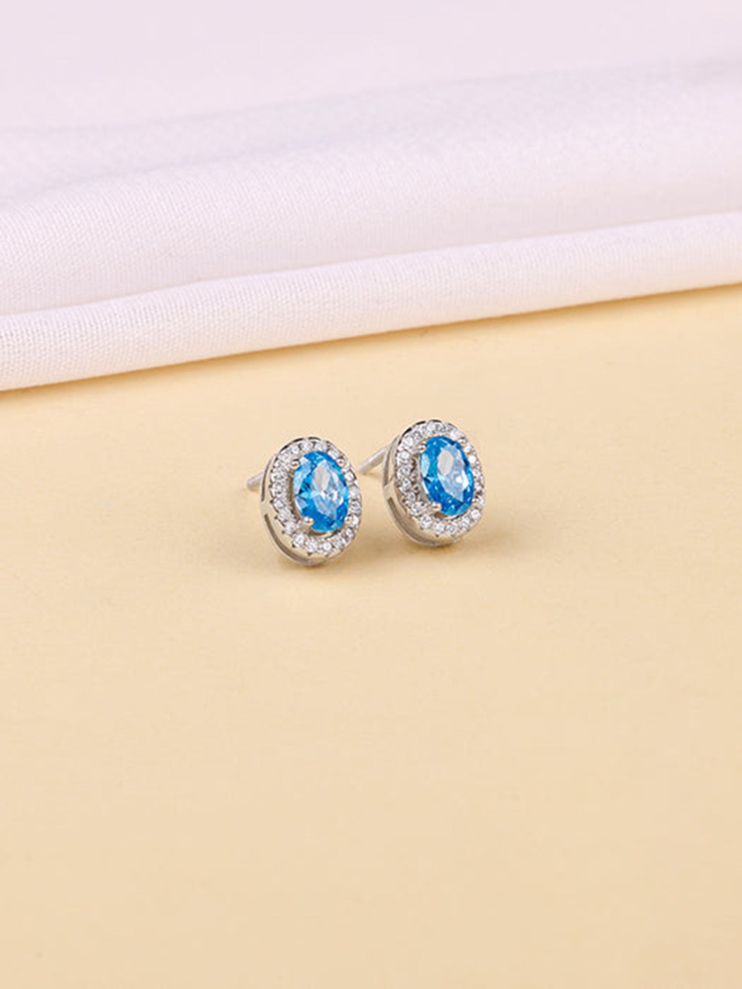Silver Blue Dreams Studs