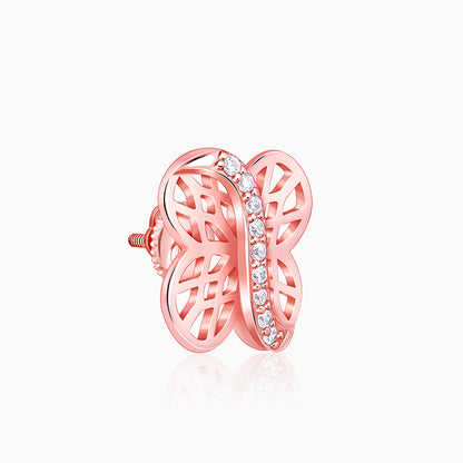 Rose Gold Buttercup Filigree Earrings