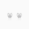 Anushka Sharma Silver Sparkling Owl Earrings