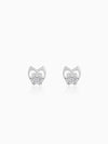 Anushka Sharma Silver Sparkling Owl Earrings