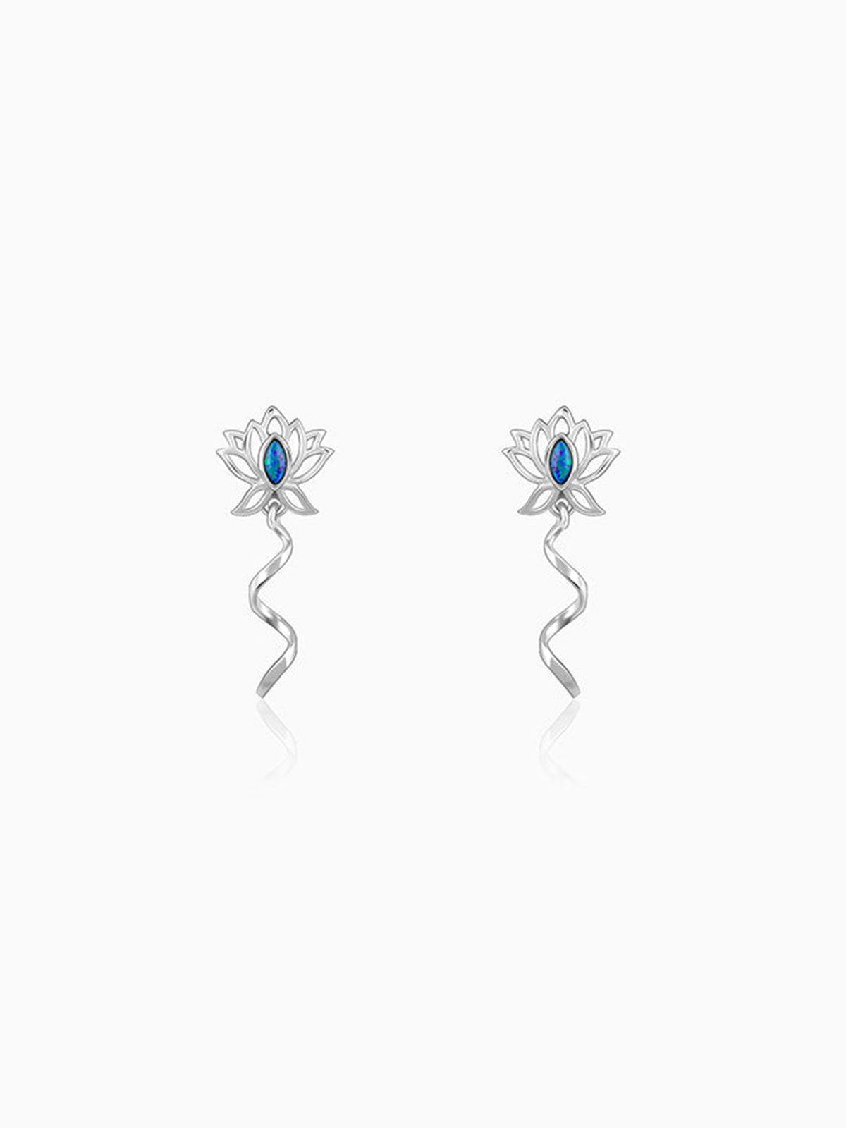Silver Stellar Glow Earrings