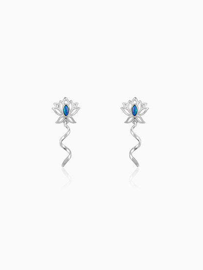 Silver Stellar Glow Earrings