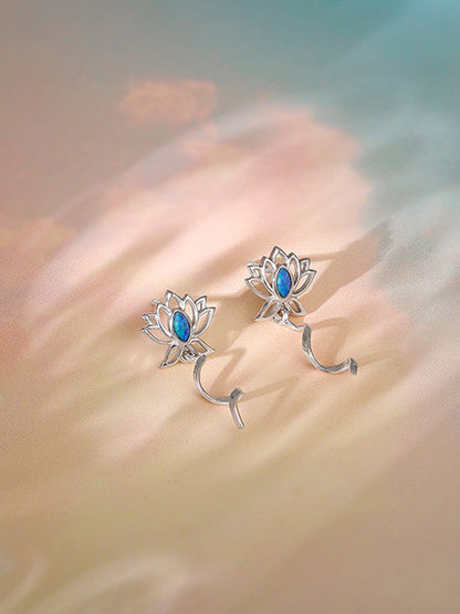 Silver Stellar Glow Earrings
