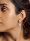 Rose Gold Teardrop Jhumki