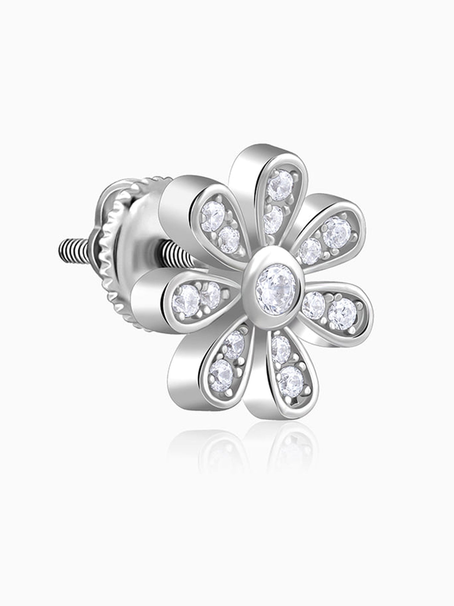 Silver Floret Fun Earrings