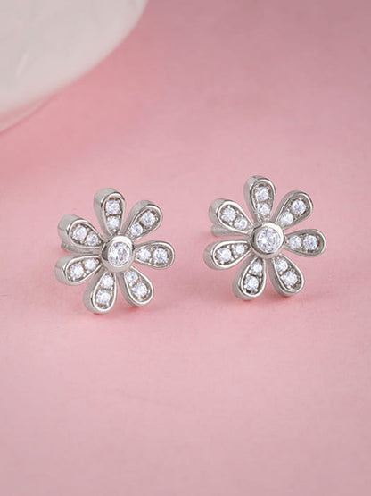 Silver Floret Fun Earrings