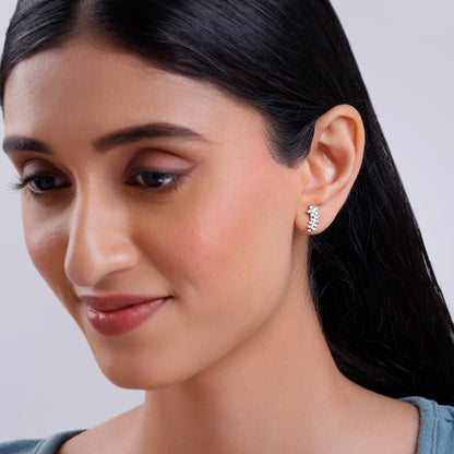 Silver Petalicious Earrings