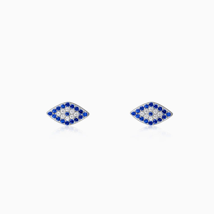 Silver Evil Eye Spirit Studs - Image 1
