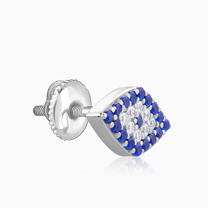 Silver Evil Eye Spirit Studs - view 4