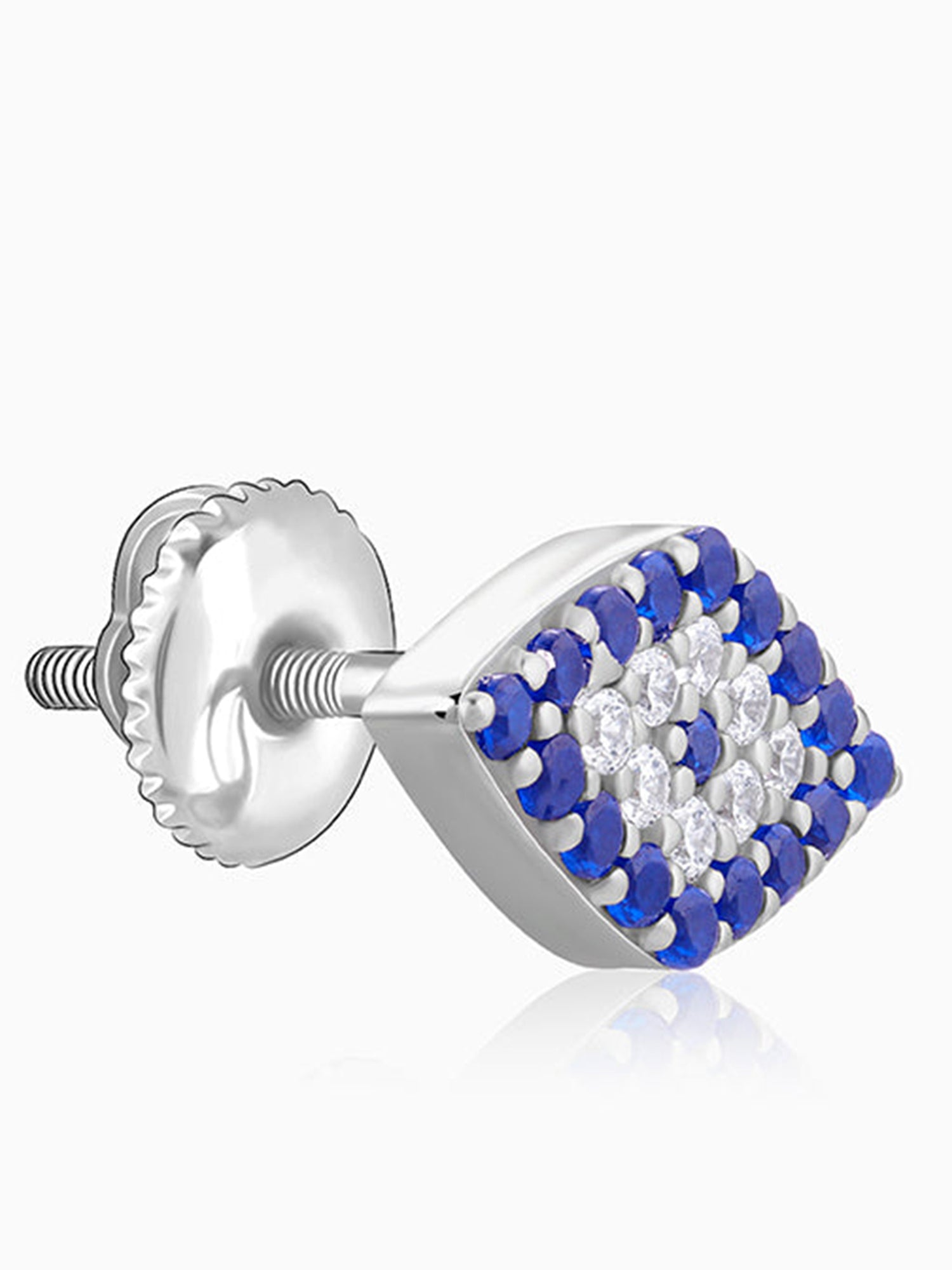 Silver Evil Eye Spirit Studs