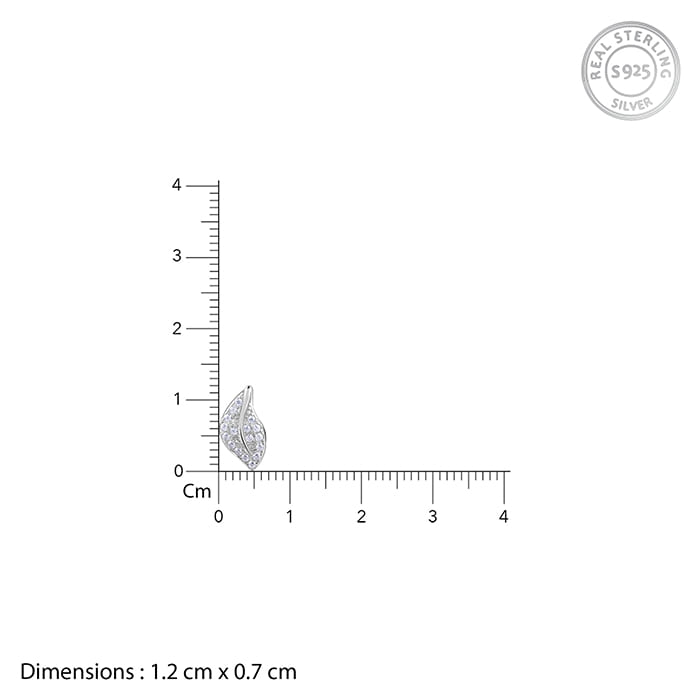 Silver Breeze Leaf Earrings- silver earrings for women