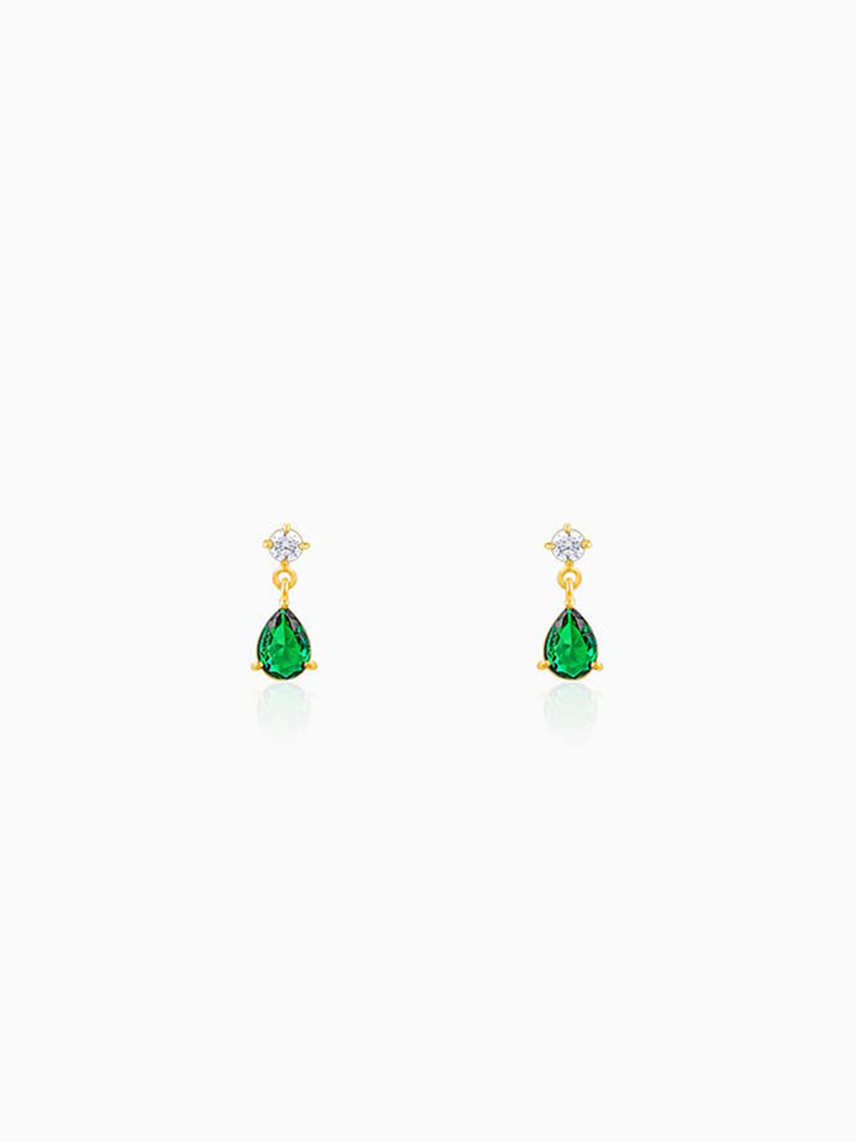 Golden Green Enigma Earrings