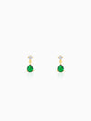 Golden Green Enigma Earrings