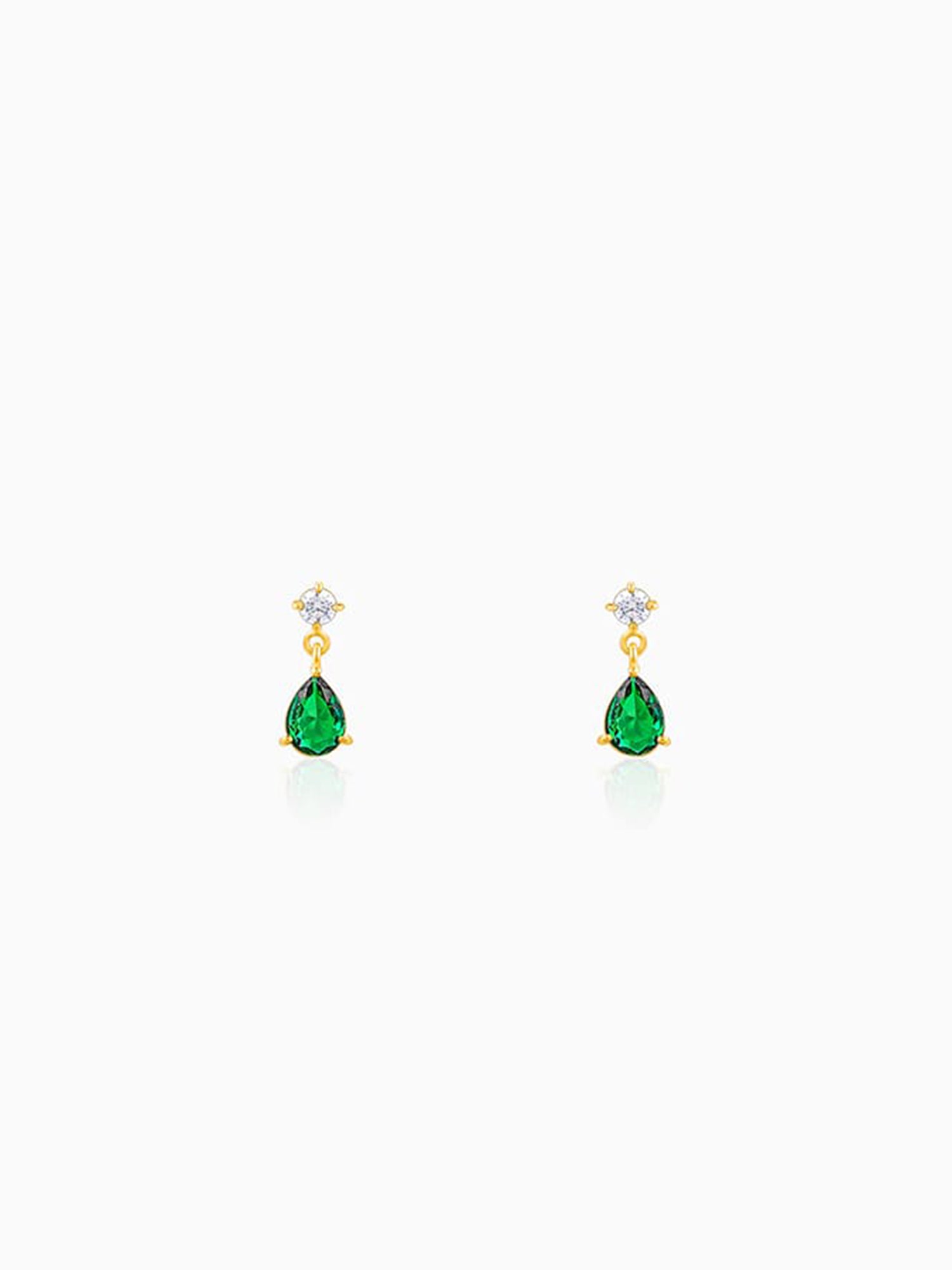 Golden Green Enigma Earrings