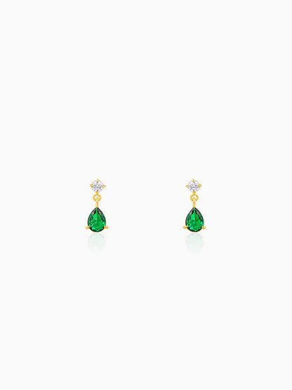 Golden Green Enigma Earrings