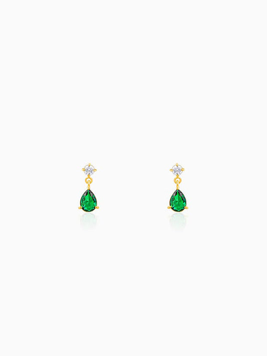 Golden Green Enigma Earrings