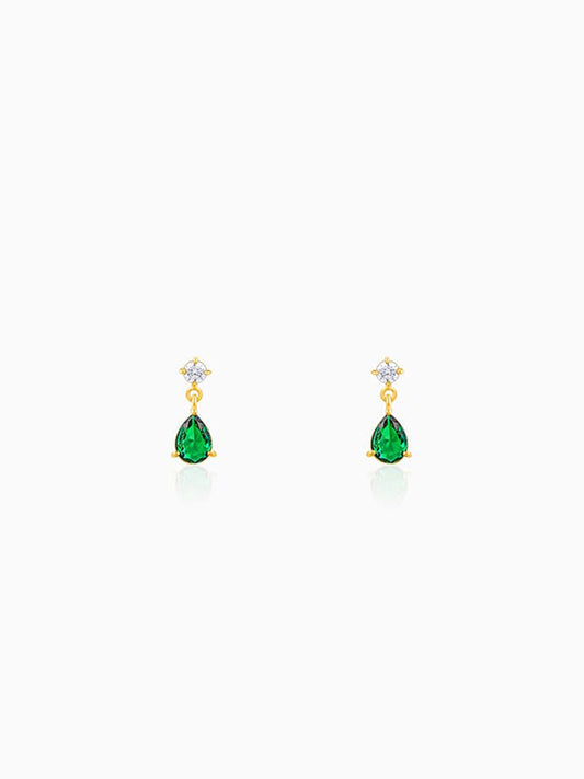Golden Green Enigma Earrings