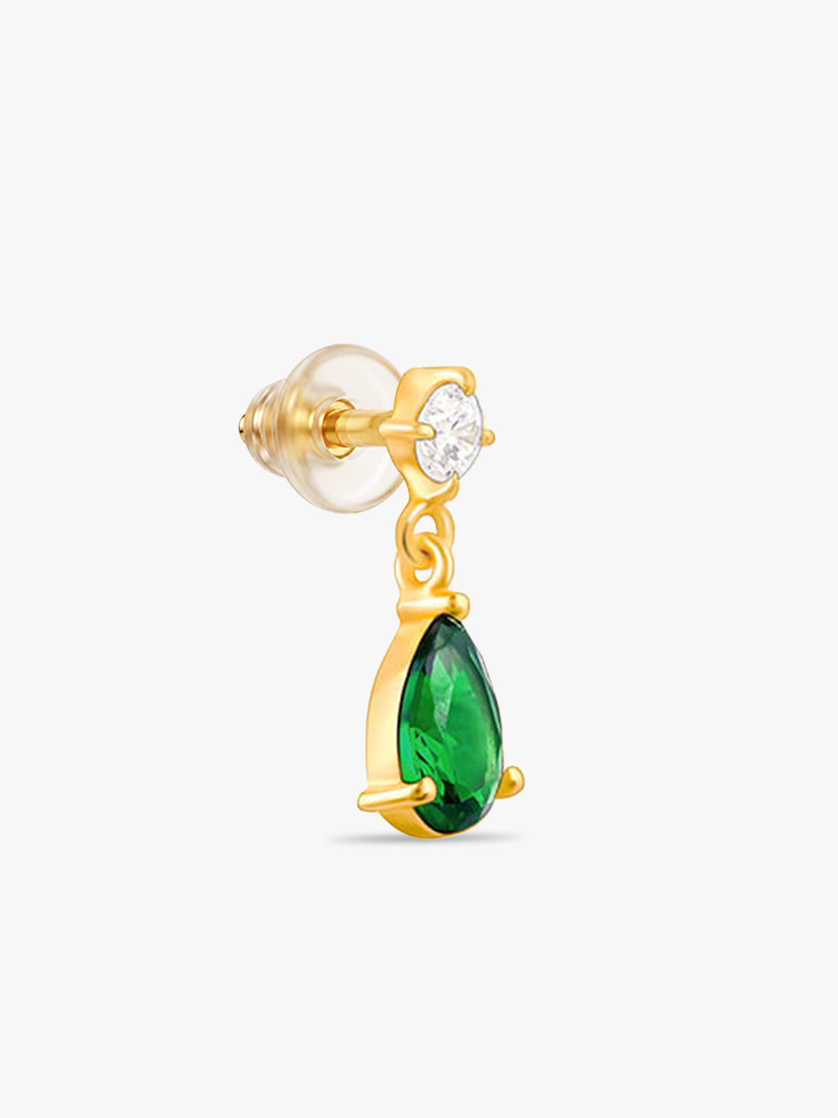 Golden Green Enigma Earrings