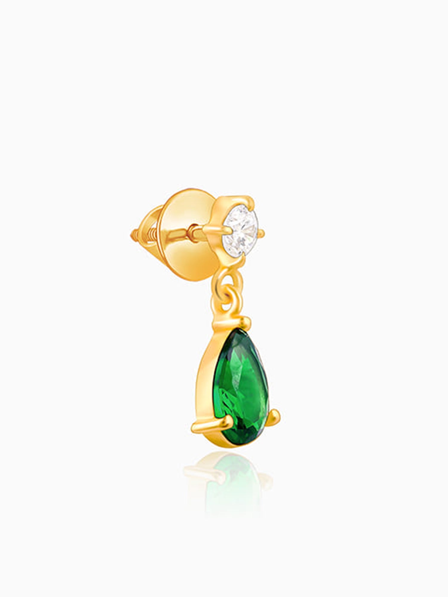 Golden Green Enigma Earrings