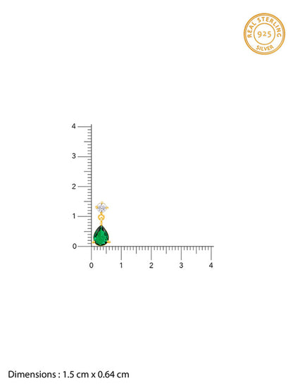 Golden Green Enigma Earrings