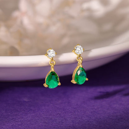 Golden Green Enigma Earrings