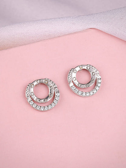 Silver High Spark Earrings