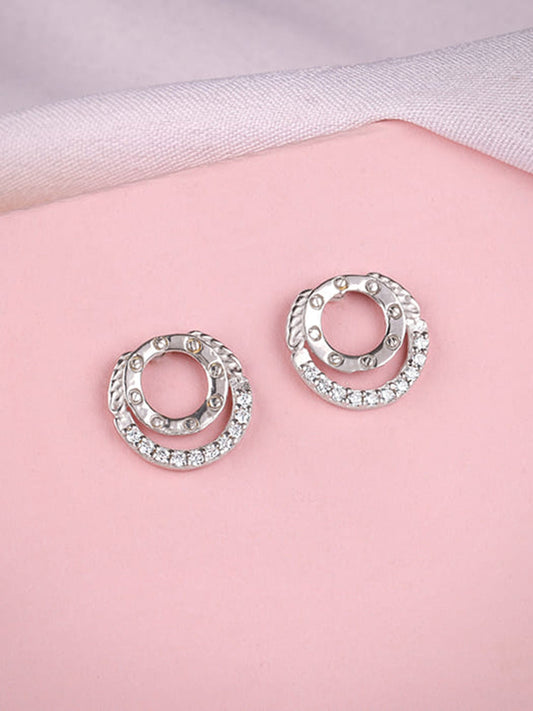 Silver High Spark Earrings
