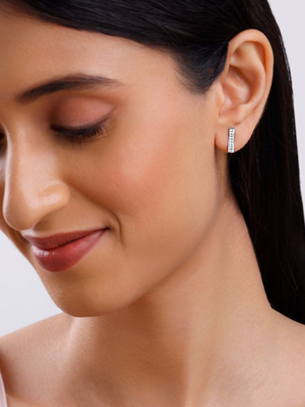 Silver Stellar Bar Earrings