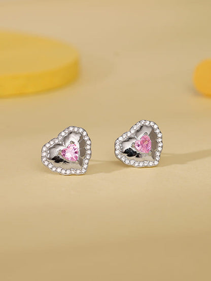 Silver Lovelight Stud Earrings