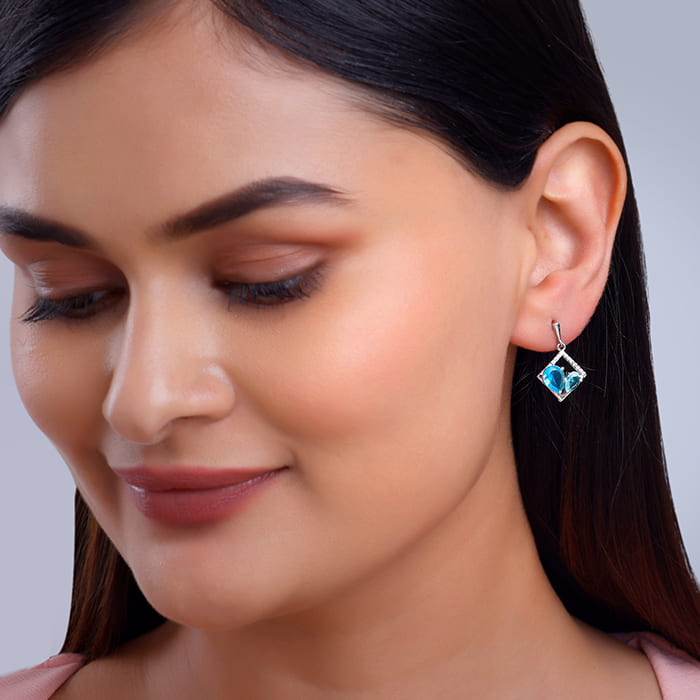 Silver Met Love Earrings - view 3