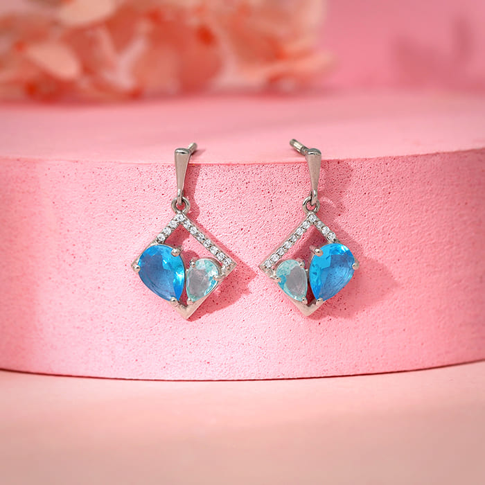 Silver Met Love Earrings - view 2