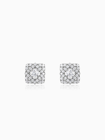 Silver Spark Pop Earrings