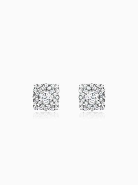 Silver Spark Pop Earrings