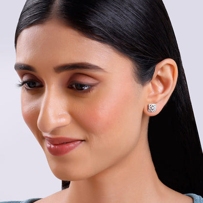 Silver Spark Pop Earrings