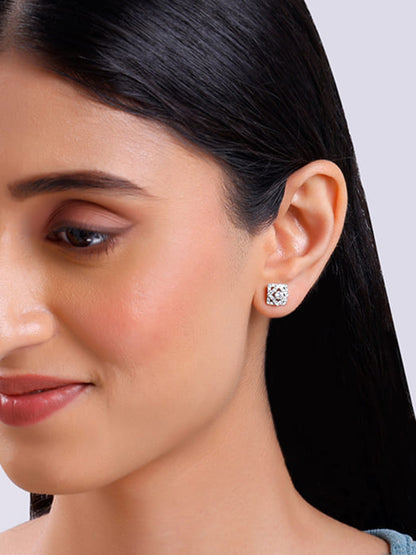 Silver Spark Pop Earrings