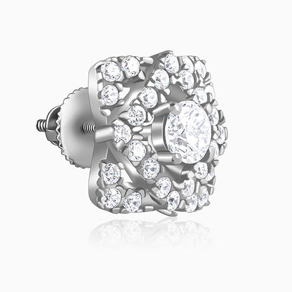 Silver Spark Pop Earrings