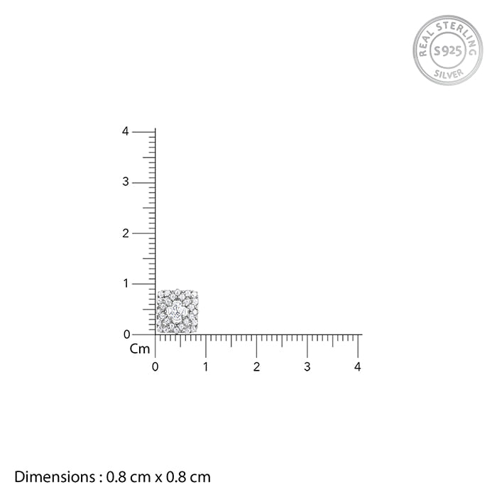 Silver Spark Pop Earrings- silver earrings for women