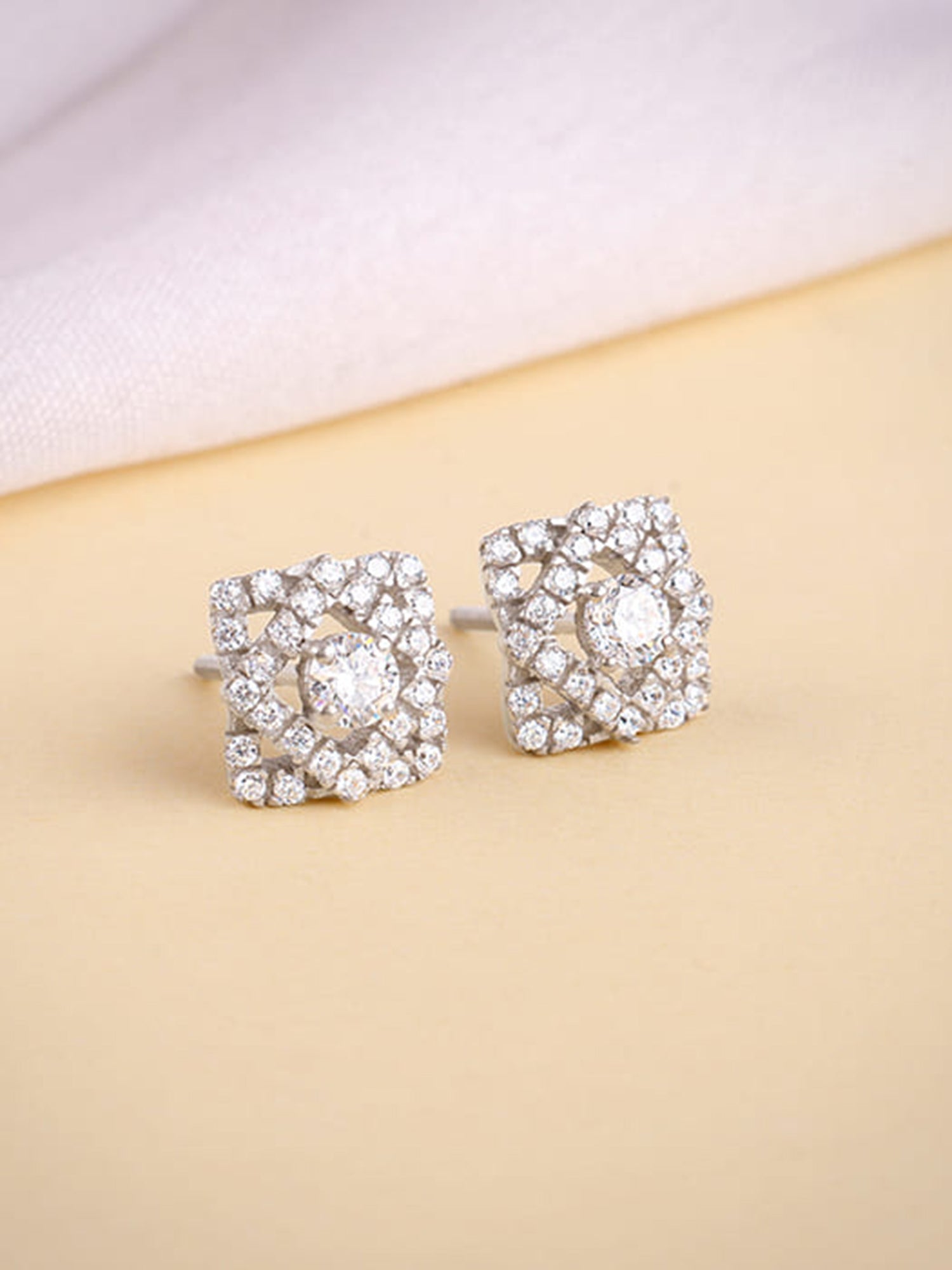 Silver Spark Pop Earrings