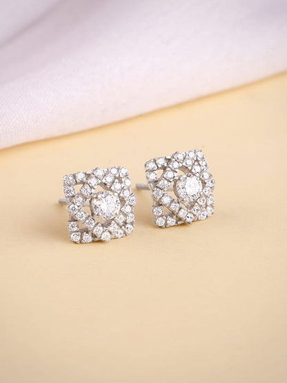 Silver Spark Pop Earrings