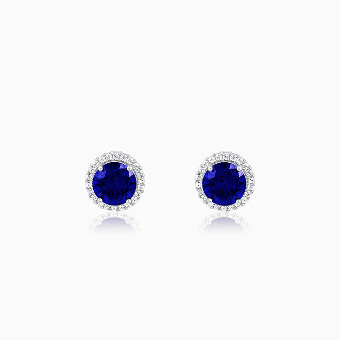 Silver Cobalt Dreams Earrings - Image 1