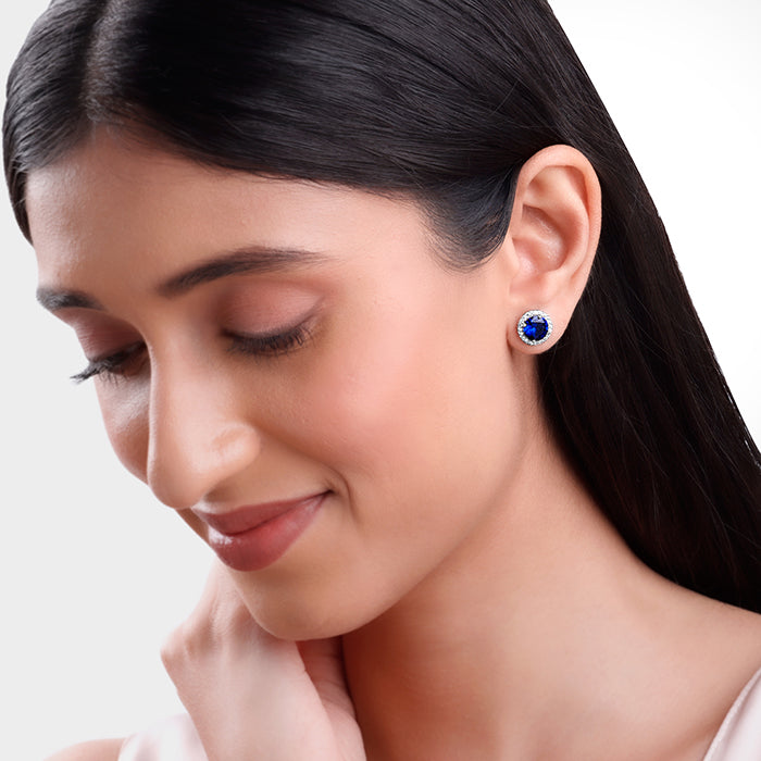 Silver Cobalt Dreams Earrings - view 3