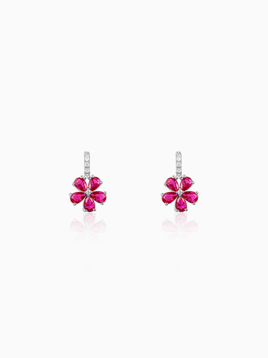 Silver Floral Perfect Earrings