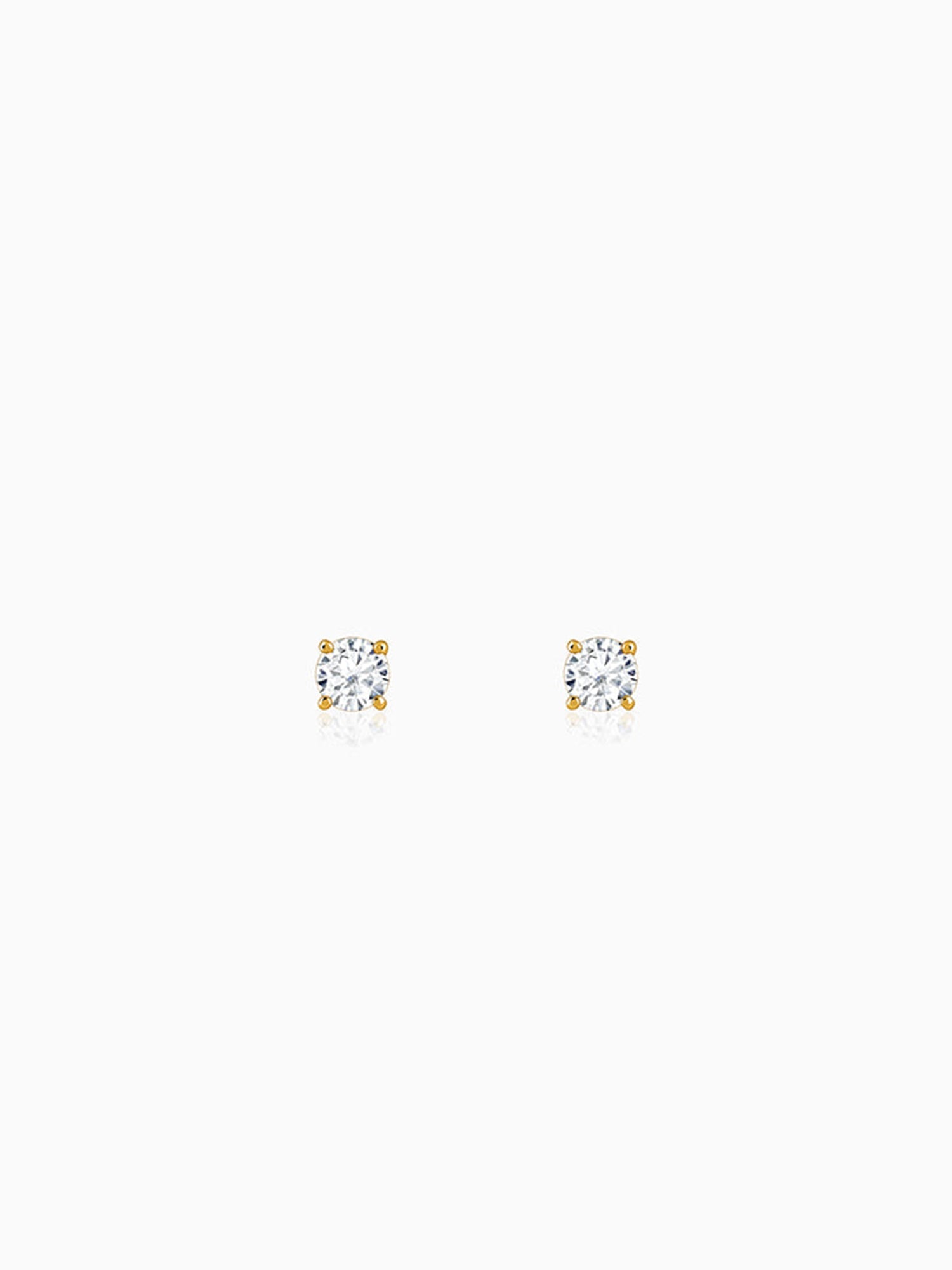 Golden Halo Dot Studs