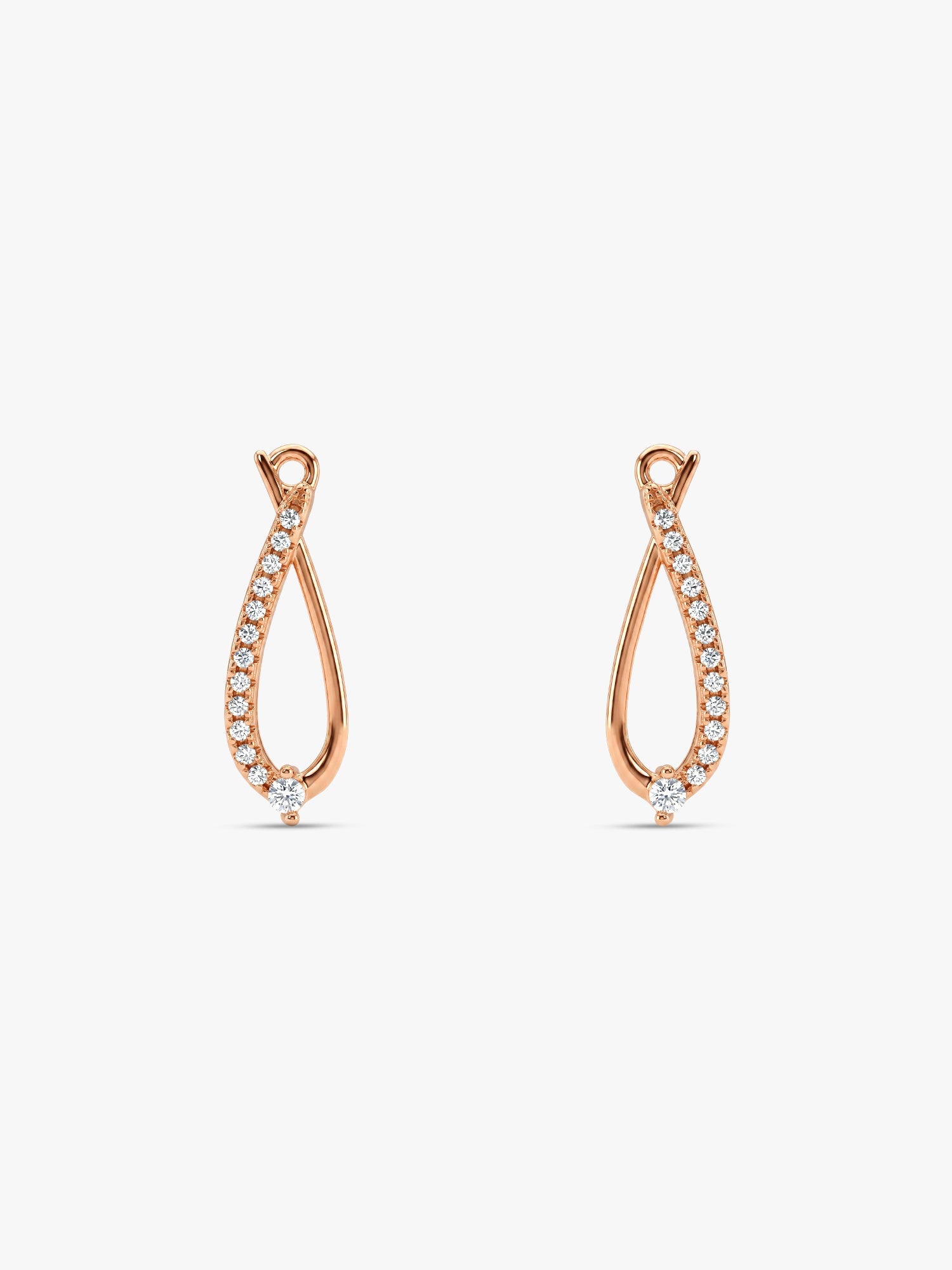 Rose Gold Fashionista Earrings
